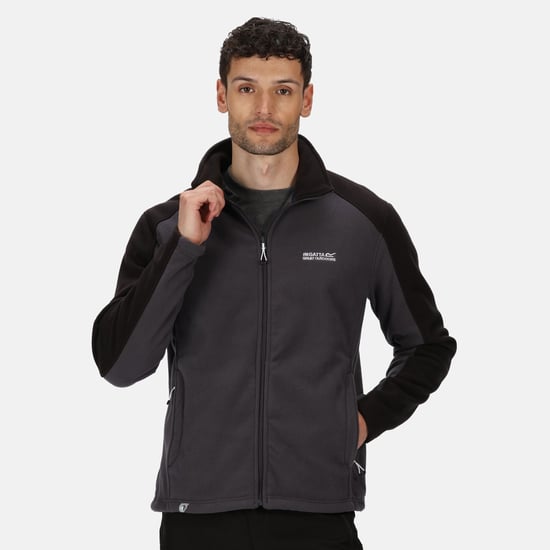 Regatta Great Outdoors Mens Hedman II Two Tone Full Zip Fleece Jacket - Image 4