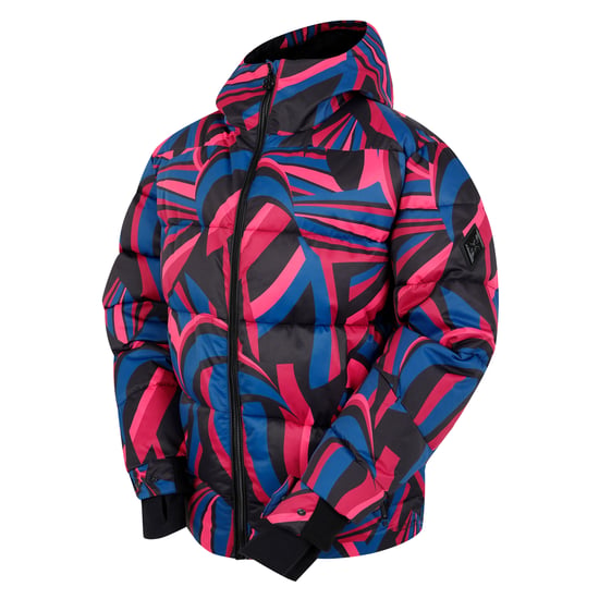 Dare 2B Womens/Ladies Showcase Patterned Baffled Ski Jacket (Hot Pink)
