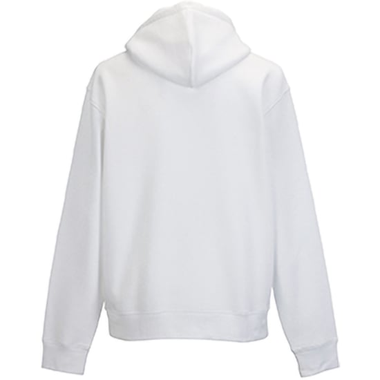 Russell Mens Authentic Hooded Sweatshirt / Hoodie (White) - Image 2