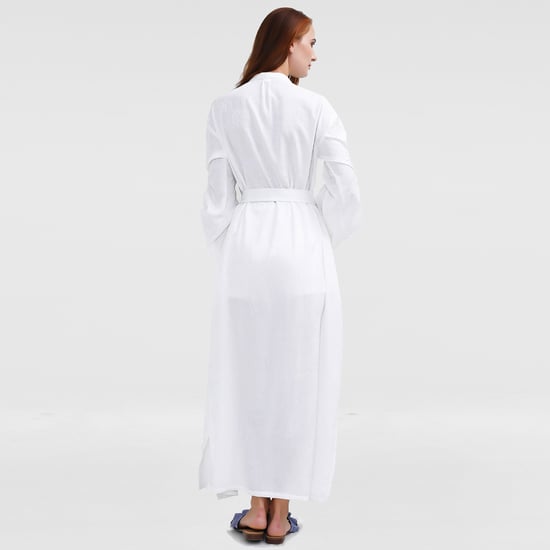 Long textured shirt-dress - Image 3