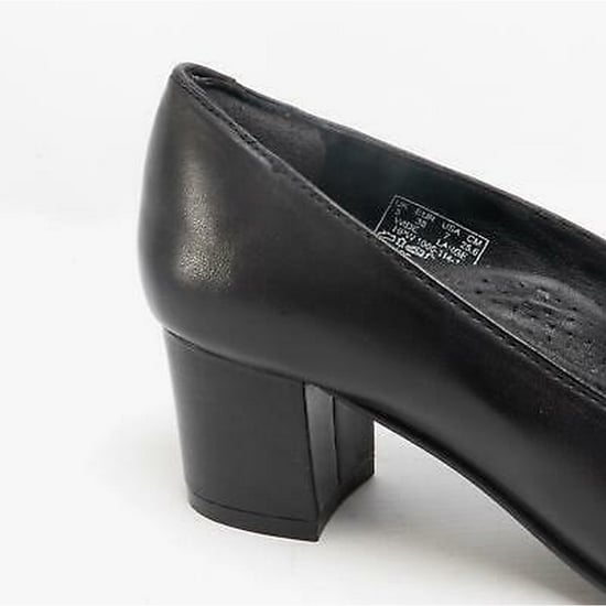 Hush Puppies Ladies/Womens Anna Leather Court Shoe (Black) - Image 4