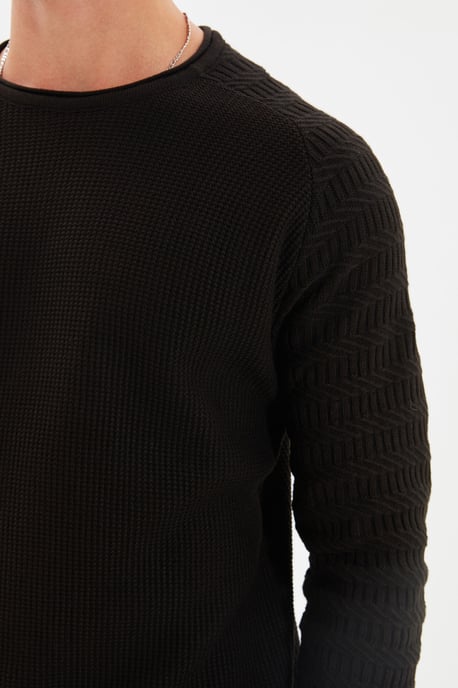 Trendyol Men's Raglan Sleeve Straight Sweater - Image 4