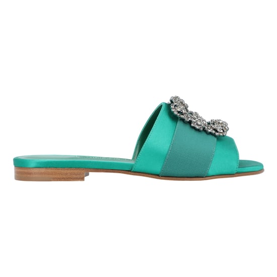 Manolo Blahnik Martamod Flat Green - Image 1