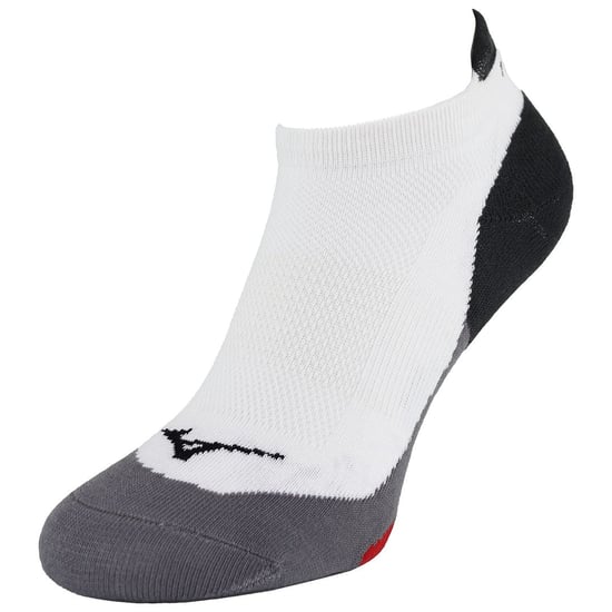Mizuno Race Low Calcetines para correr blancos/grises para hombre - Image 1