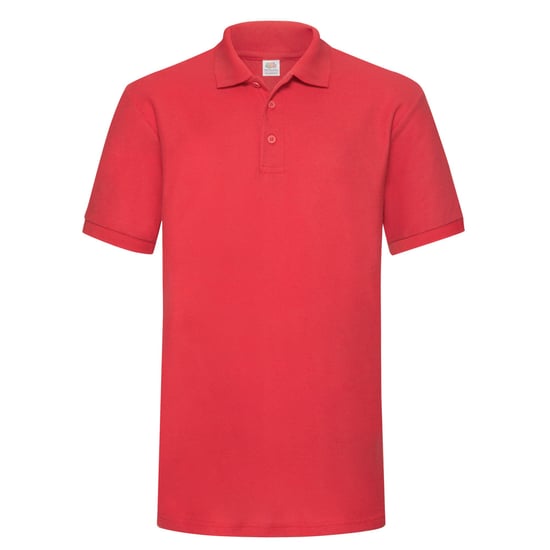 Fruit of the Loom Mens Polycotton Pique Heavy Polo Shirt (Red) - Image 1