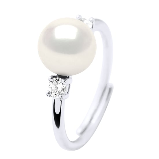 Ring Jewelry - Real Cultured Freshwater Pearl Round 7-8 mm - Image 1