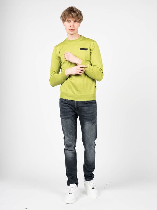 Plein Sport Suéter Merino del hombre verde - Image 1