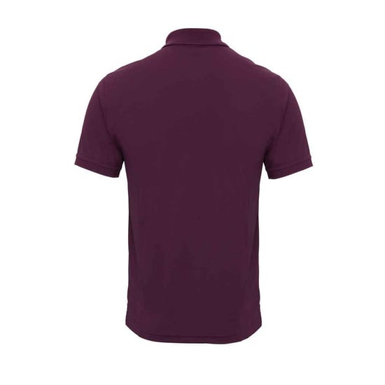Premier Mens Coolchecker Pique Polo Shirt (Aubergine) - Image 2