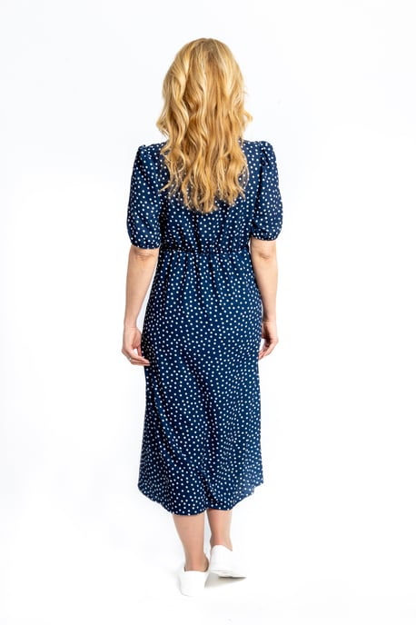 Margot Midi Polka Dot Dress