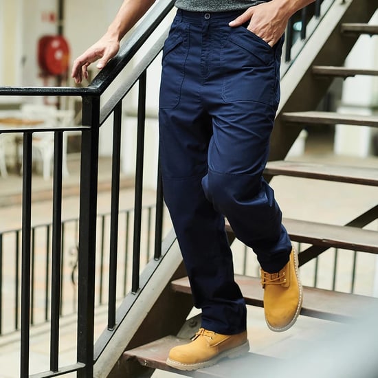 Regatta Mens Sports New Lined Action Trousers (Navy) - Image 2
