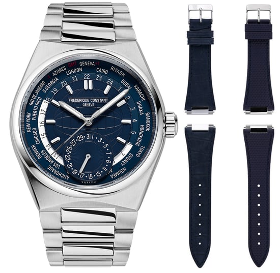 Frédérique Constant Highlife Worldtimer Men's Silver Watch FC-718N4NH6B - Image 1