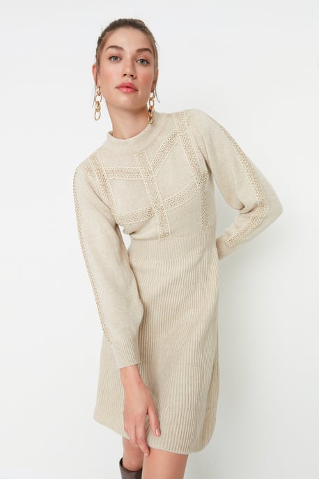 Trendyol Women's Crew neck A-line Dress - Image 3