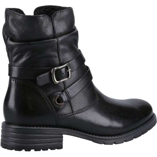 Hush Puppies Piper Leather Women's Black Boots - Image 2