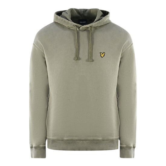 Sudadera con capucha verde con logo de la marca Lyle & Scott - Image 1