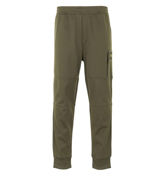 Lyle & Scott Mid Rise Mens Pantalones de pista de color caqui - Image 1