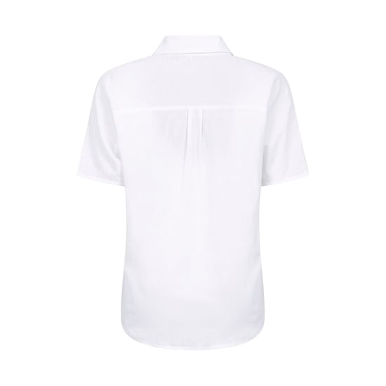 Mountain Warehouse Womens/Ladies Breeze II Linen Short-Sleeved Shirt (White) - Image 2