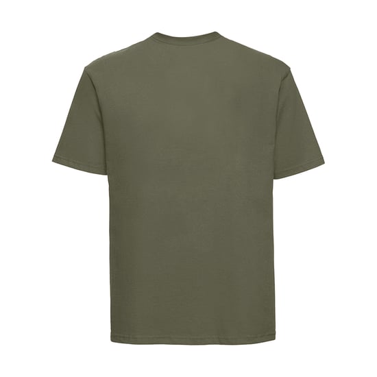 Russell Mens Classic Ringspun Cotton T-Shirt (Olive) - Image 2