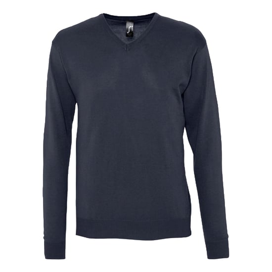 SOLS Mens Galaxy V Neck Jumper (Navy) - Image 1