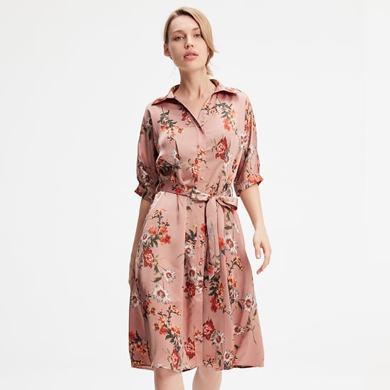 Shirt dress with floral print - Image 2