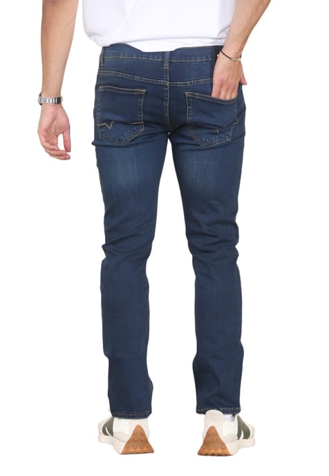 MYT Vaqueros de pierna recta para hombre Denim hiperelástico en azul oscuro - Image 2