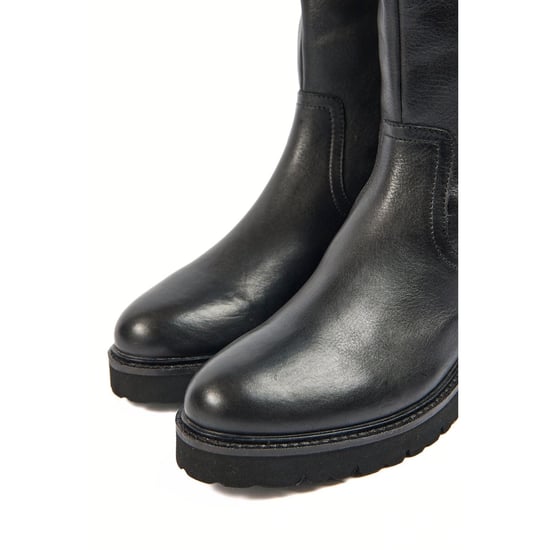 Pod Hannah Leather/Textile Women's Black Boots - Image 5