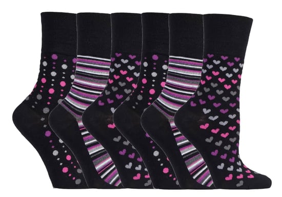Tienda de Calcetines Gentle Grip - 6 Pares de Calcetines de Bambú No Elásticos para Mujer - SOLRM33 - Image 1