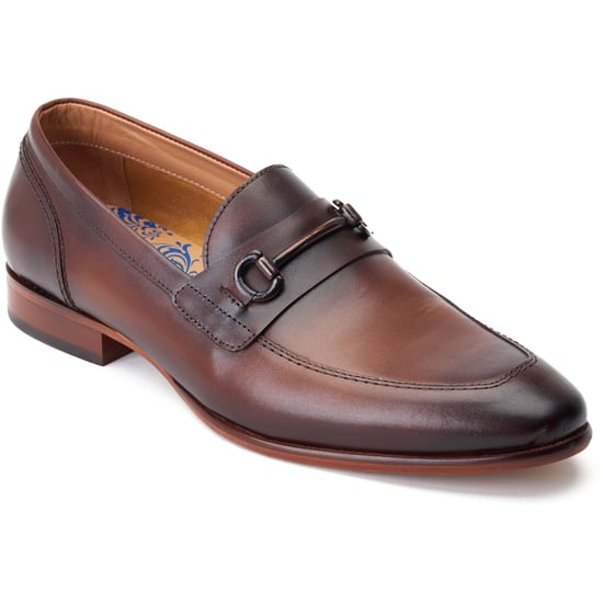 Base London Russo Leather Men's Burnt Brown Loafers - Image 1