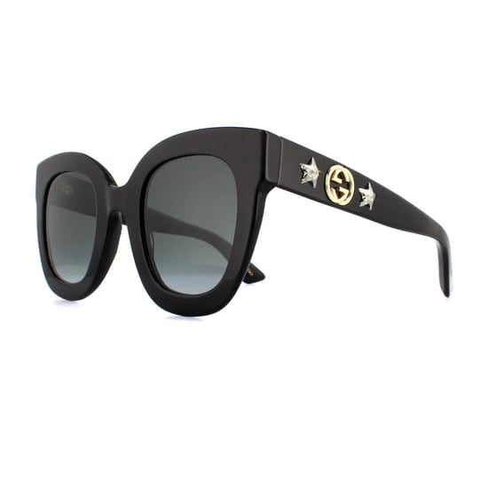 Gafas de sol Gucci GG0208S 001 Negro Gris Degradado - Image 2