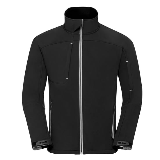 Russell Mens Bionic Soft Shell Jacket (Black) - Image 1
