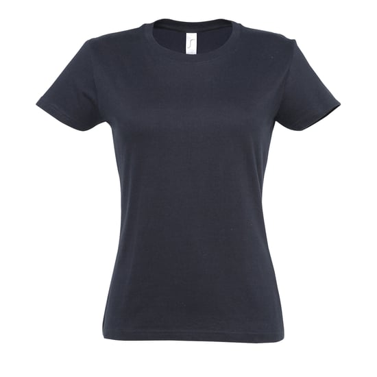 SOLS Womens/Ladies Imperial Heavy Short Sleeve T-Shirt (Navy) - Image 1
