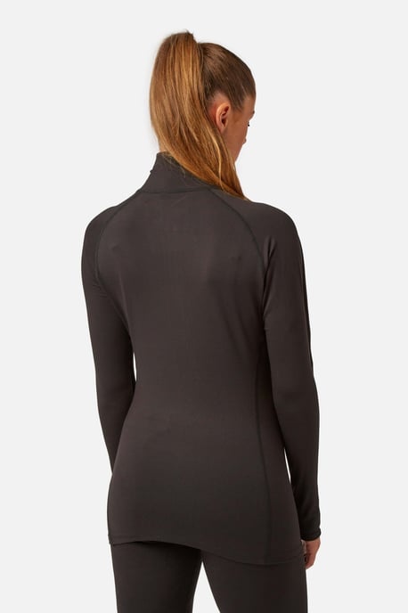 Cozy Zip Neck Baselayer Black