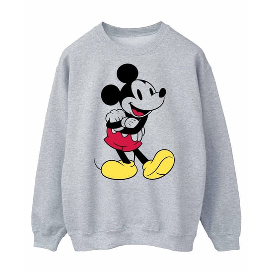 Disney Mens Classic Mickey Mouse Sweatshirt (Sports Grey)