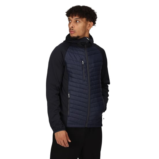 Regatta Mens Navigate Quilted Hybrid Jacket (Navy/Seal Grey) - Image 3