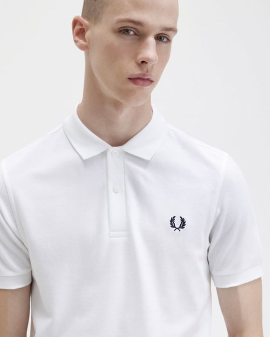 Polo Liso de Firma para Hombre Fred Perry NOS - Image 2
