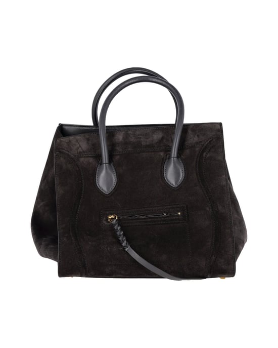Celine Luggage Phantom Medium Bag in Black Suede - Image 2