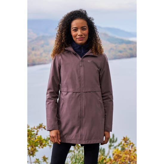 Mountain Warehouse Womens/Ladies Hilltop II Waterproof Jacket (Taupe) - Image 1