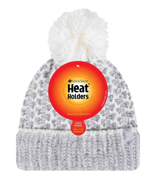 Gorro térmico de invierno para mujer con forro polar y pompón - Image 2