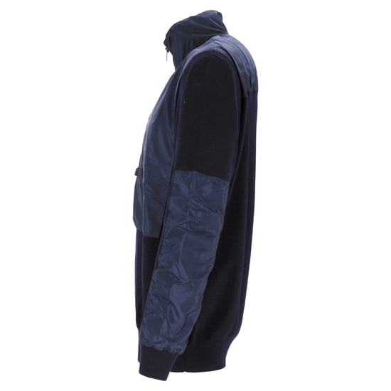 Prada Windbreaker in Navy Blue Wool and Nylon - Image 2