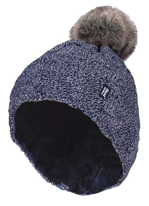 Heat Holders - Gorro térmico de mujer con forro polar y pompón - Image 1