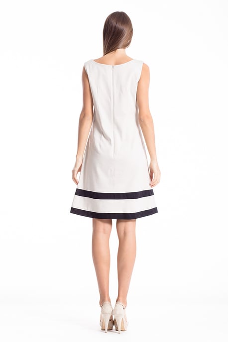 Stripe Detail Sleeveless Dress