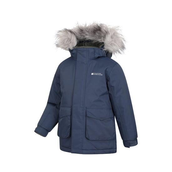 Mountain Warehouse Childrens/Kids Ranger Logo Water Resistant Jacket (Blue) - Image 4
