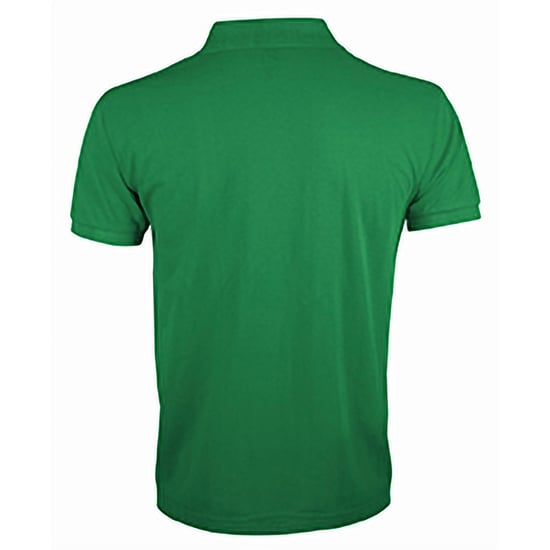 SOLs Mens Prime Pique Plain Short Sleeve Polo Shirt (Kelly Green) - Image 2