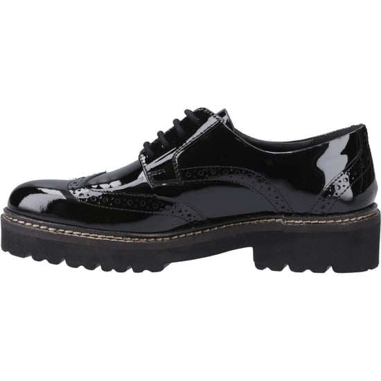 Pod Kortney Faux Leather Women's Black Patent Brogues Shoes - Image 4