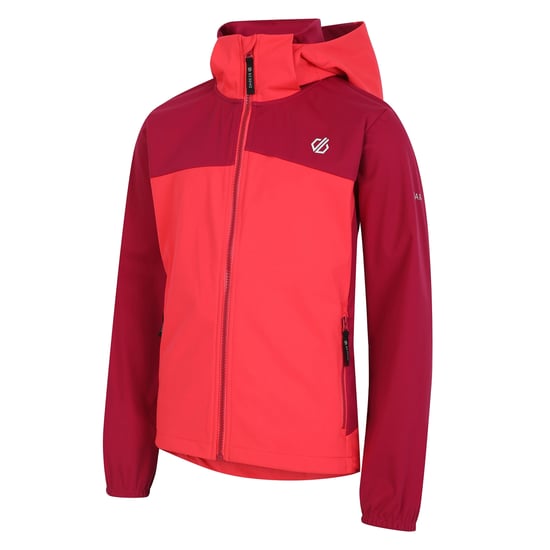Dare 2B Childrens/Kids Cheer Soft Shell Jacket (Berry Pink/Neon Pink)