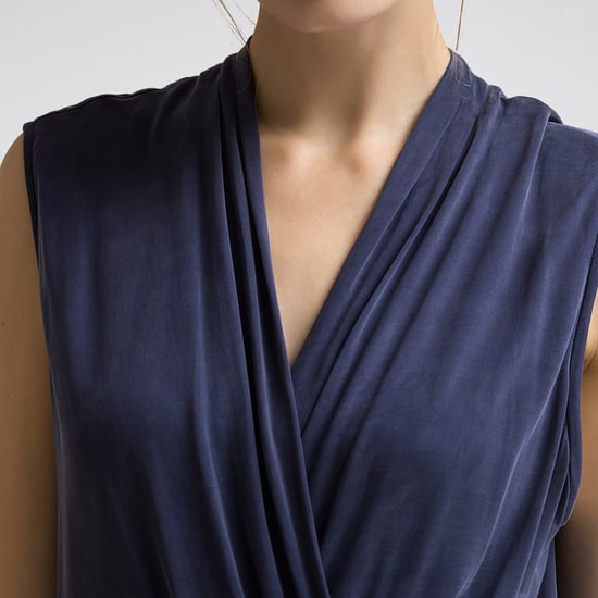 Drape Cupro Jersey Dress - Image 4