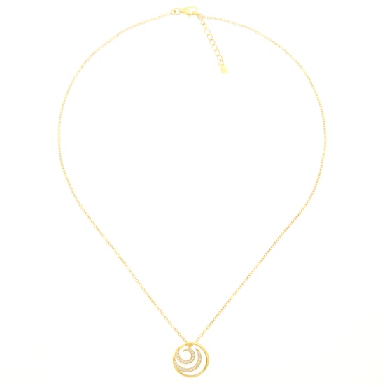 Orphelia 'Elaine' Women's 925 Sterling Silver Chain with Pendant - Gold ZH-7084/2 - Image 1