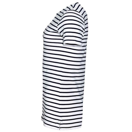 SOLS Womens/Ladies Miles Striped Round Neck T-Shirt (White/Navy) - Image 3