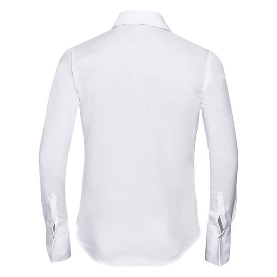 Russell Collection Womens/Ladies Ultimate Non-Iron Long-Sleeved Shirt (White) - Image 2