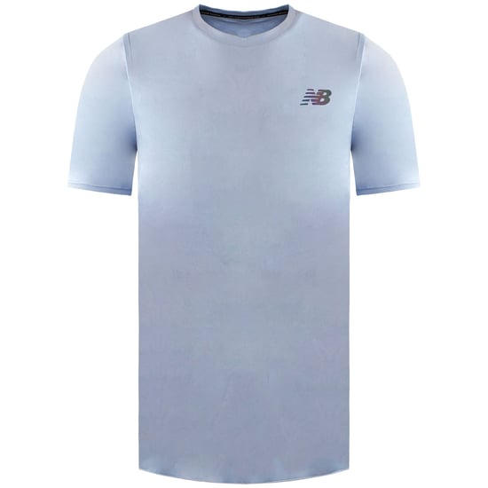 New Balance Q Speed Jacquard Mens Light Blue T-Shirt - Image 1