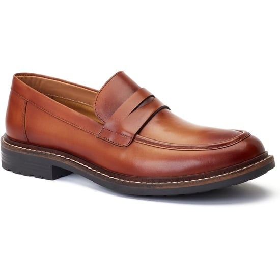 Base London Ivey Leather Men's Burnt Tan Loafers - Image 1